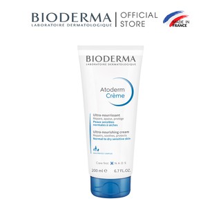 Kem dưỡng ẩm cho da khô nhạy cảm,da khô và rất khô Bioderma Atoderm Crème 200ml