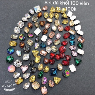 Set Đá Khối Mix Màu Mix Mẫu 100 Viên
