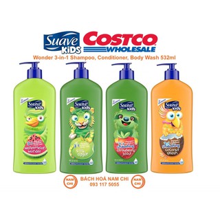 [Mẫu Mới Nhất] Sữa Tắm Gội Xả Suave Kids 3in1 2in1 Tổng Hợp Các Mã 532ml (Hàng Chuẩn Mỹ)