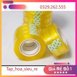 (Rẻ Vô địch) Cuộn băng dính nhỏ băng dính văn phòng loại 1cm và 2cm