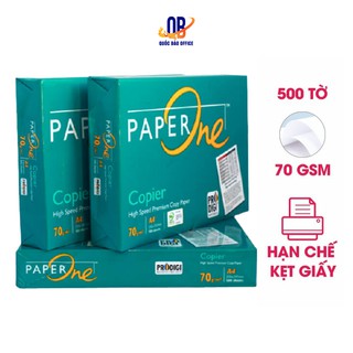 Giấy in A4 Paper One - Giấy Photo Định Lượng 70gsm - 500 tờ/ 1 ream