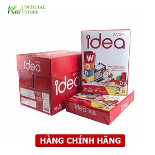 [GIAO NHANH] 1 REAM Giấy A4 IDEA 80 gsm, 500 tờ, HÀNG CHÍNH HÃNG, nhập khẩu THÁI LAN - GÍA RẺ