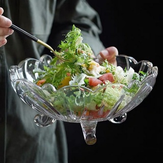 Bát thủy tinh bát thả hoa miệng 24cm