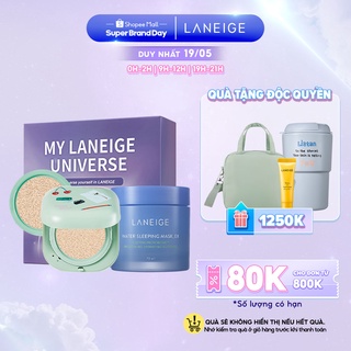 [COSSBDLAN22100] Bộ Phấn Nước NEO Cushion Matte Artist Novo 15gx2_23N &amp; Mặt nạ ngủ Water Sleeping Mask Laneige 70ml