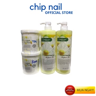 bộ chăm sóc da hoa cúc chuyên dùng trong spa