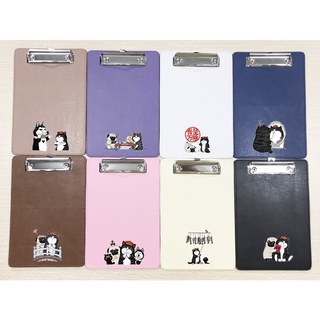 kẹp tài liệu hoàng thượng mèo KTLD21 dễ thương cute da pu 23*15cm hoạt hình trình kí
