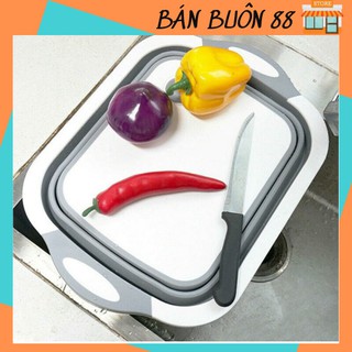 Chậu đa năng ❣️FREE SHIP ❣️ Bộ Thớt Kèm Chậu Gấp Gọn Đa Năng mẫu mới [đồ gia dụng thông minh] 88011 shop Giang Phạm