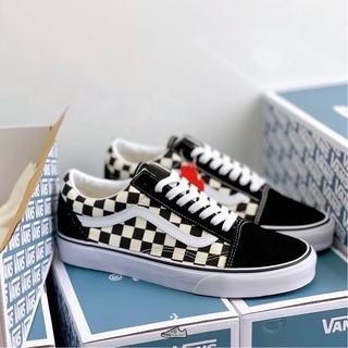 VANS OLD SKOOL CHECKER BLACK/WHITE | Giày Thể Thao Vans Trượt Ván