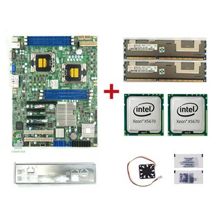 Combo main x8dtl x8dti + x5670 + RAM Bộ bo mạch chủ dual 2 cpu 1366