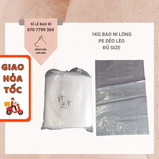 100GR Túi Ni Lông Đựng Nước Lèo PE Dẻo Trắng Đẹp, Đủ Size [ Hàng Mới]