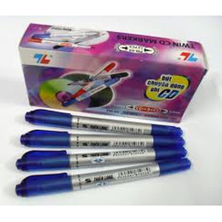 Combo 1 hộp bút lông dầu ghi đĩa CD (màu xanh, đỏ , đen)