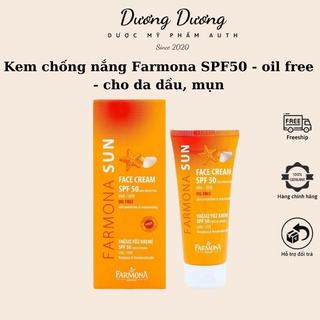 Kem Chống Nắng Farmona Sun SPf 50 Oil Free Cho Da Dầu Hỗn Hợp