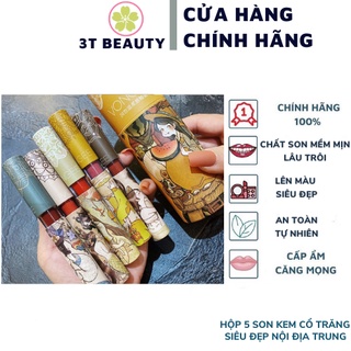 Hộp 5 son kem cổ trăng siêu đẹp nội địa Trung
