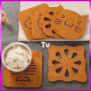 Đế Gỗ Lót Nồi, Xoong, Chảo - Chịu Nhiệt, Chống Trượt, Chống Nóng, Bền Đẹp