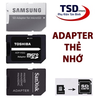 Adapter Thẻ Nhớ Chuyển Đổi Thẻ Nhớ Micro SD Sang Thẻ SD Chính Hãng