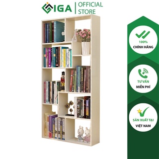 Kệ Sách Đa Tầng Để Sàn Cao Cấp Màu Đen Trắng GP42