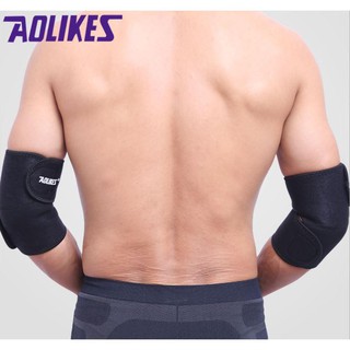 Đai Quấn Bảo Vệ Khuỷu Tay Hỗ Trợ Tập Gym AOLIKES (Đôi) - Đen