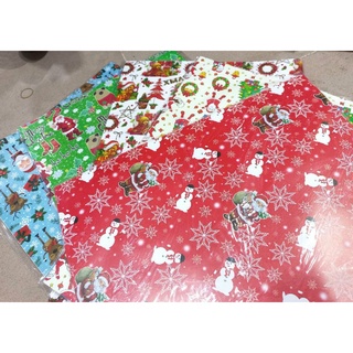 0NOEL-GIẤY GÓI QUÀ NOEL LOẠI DÀY ĐẸP set 5 tờ