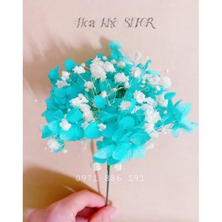 Hoa khô Cẩm Tú Cầu mix Baby Bloom cao cấp trang trí phong cách Vintage