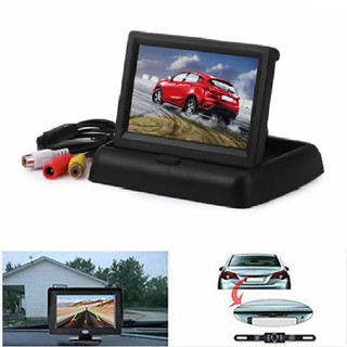 Màn Hình Gập Taplo 4.3 inch LCD Dùng Cho Camera Lùi, Camera Lề