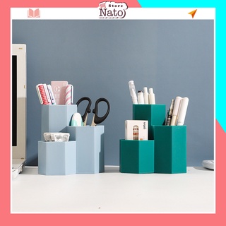 Kệ đựng bút nhựa cao cấp đa năng để bàn văn phòng NATO KB06
