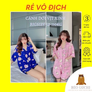 Đùi Cánh Dơi 50-110kg K1VIT Béo Guchi Bigsize Pijama Lụa cao cấp