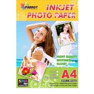 Giấy thuốc PARROT A4, A3 130g, 140g 1 mặt, 2 mặt 100 tờ/ xấp