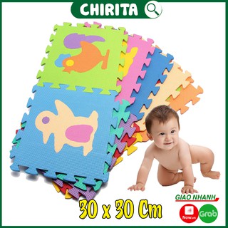 Bộ 10 Thảm Xốp Lót Sàn THÚ NGỘ NGHĨNH Cho Bé Vui Chơi Học Hỏi