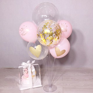 Bong Bóng Sinh Nhật Trong Suốt 10"(25cm) Bịch 25 Cái, Bong Bóng Trong Suốt Thái Lan