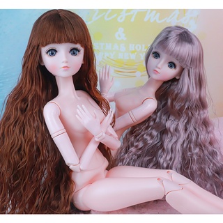 (Tặng kèm đồ) Búp Bê Lolita Tóc dài dày mượt dễ chải cao 60cm Mô Phỏng BJD