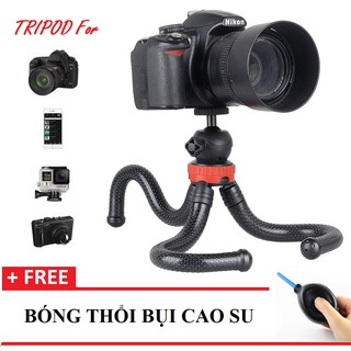 ✔️✔️ Chân máy ảnh Tripod BẠCH TUỘT MZ305 (KÈM GIÁ KẸP 002) + TẶNG 1 BÓNG THỔI BỤI CAO SU
