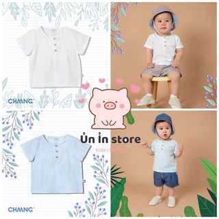 Chaang Áo cộc tay bổ trụ Chaang summer