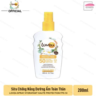 [30/11/2022] Sữa Chống Nắng LOVEA Spray Hydratant Haute Protection FPS 50 200ml _ Lovea Chính Hãng
