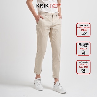 Quần Kaki Nam KRIK Cao Cấp Dáng Slimfit Nhẹ Nhàng Thanh Lịch Nhiều Màu 1902