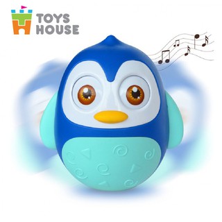 Đồ chơi lật đật hình Cú mèo Toyshouse - đồ decor dễ thương cho bé từ sơ sinh tới 8 tuổi