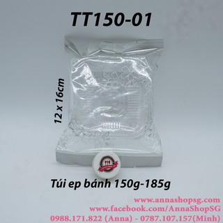 TT150-01 TÚI ÉP ĐỰNG BÁNH 150g->185g BẠC (100c)