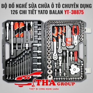 BỘ ĐỒ NGHỀ SỬA CHỮA Ô TÔ CHUYÊN DỤNG 126 CHI TIẾT YATO BALAN