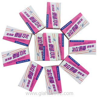 DAO TEM TIANTIAN,LƯỠI LAM (COMBO 20 HỘP 200 LƯỠI)