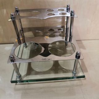 Kệ để bàn chải kem đánh răng inox 304 đáy kiếng