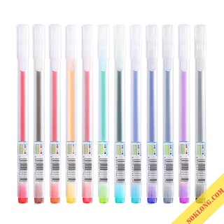 Bút mực gel nét 0.5mm Resun ghi chép tiện lợi, bút viết nhiều màu B18
