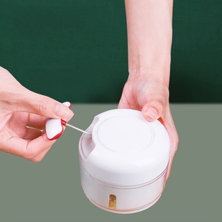 Máy xay tỏi ớt cầm tay mini siêu tiện lợi - Dụng cụ xay tỏi ớt cầm tay đa năng dây rút FOOD CHOPPER