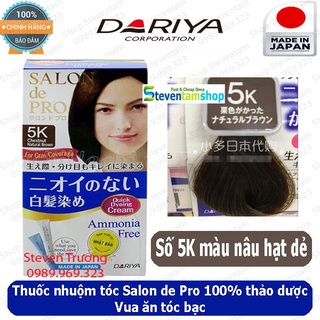 Thuốc nhuộm tóc Salon de Pro số 5K (Màu nâu hạt dẻ)
