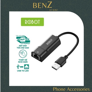 Thiết Bị Chuyển Đổi Ethernet Adapter ROBOT EA10 USB 2.0 to LAN Tốc Độ 10/100Mbps BenZ Store