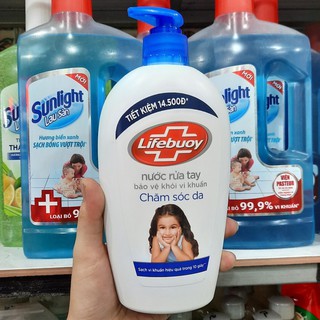 Nước rửa tay Lifebouy chăm sóc da 500g
