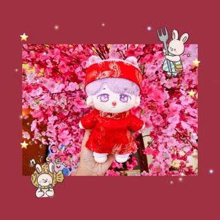Set áo dài tết cho doll 15 cm và 20 cm