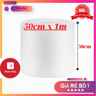 Cuộn Xốp Khí 50cmx 1m) - Màng Xốp Hơi - Xốp Nổ - Gói Hàng-Đóng Bọc Hàng - Chống Sốc Bóng Khí Xốp chống sốc gói hàng