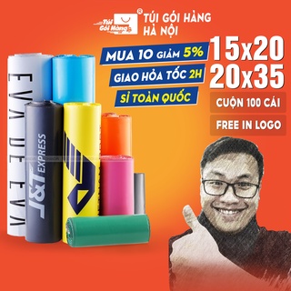 Túi Gói Hàng Niêm Phong 15x20, 20x30, 20x35 TUIGOIHANGVN Cuộn 100 Cái Có Keo Dán Niêm Phong
