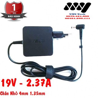 Sạc Laptop Asus X541 X441 X553 A540 X540 K401 E402 E502 VivoBook S14 19V – 2.37A Sạc Vuông ZIN Chân Nhỏ ZIN Chính Hãng