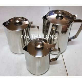 [Mã LIFEHL50K giảm 10% đơn 200K] Ca đánh sữa inox cao cấp 304 có nắp đủ dung tích