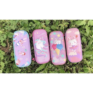 Hộp bút chính hãng UEK cho bé gái tiểu học hình unicorn, mèo cute full box siêu dễ thương